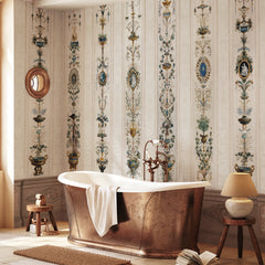 Carta da parati Boiserie Grotesque - bagno