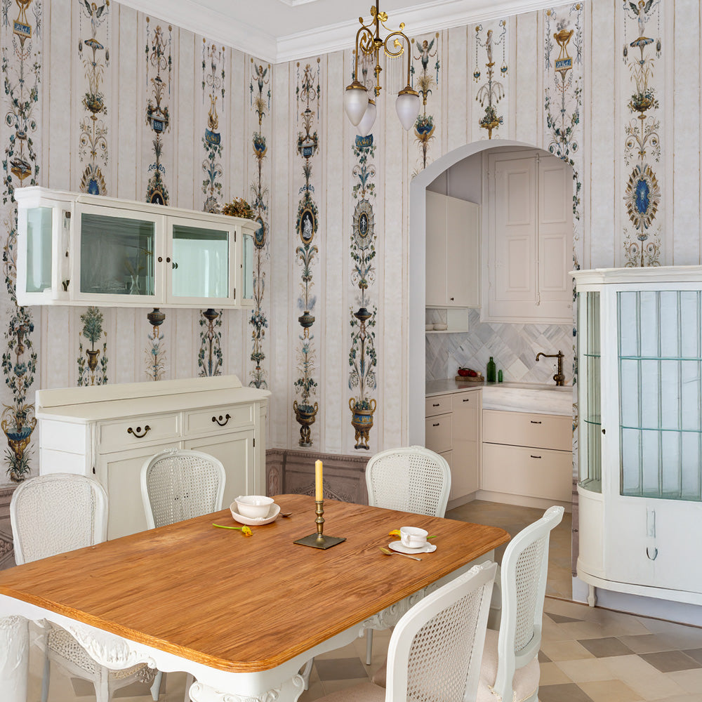 Carta da parati Boiserie Grotesque - cucina