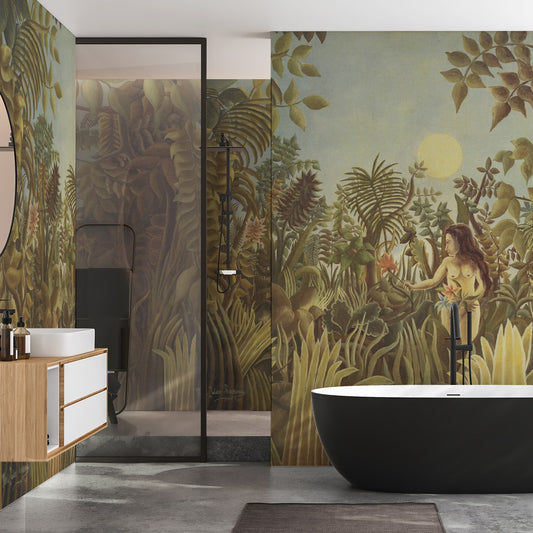Carta da parati Paradiso perduto - bagno, box doccia