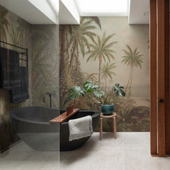 Carta da parati Spiaggia tropicale - bagno, box doccia