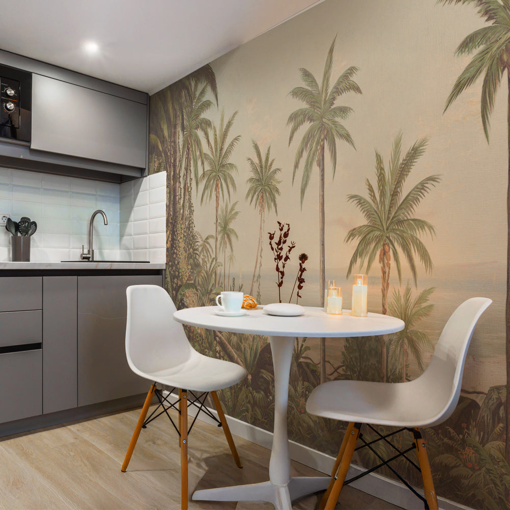 Carta da parati Spiaggia tropicale - sala da pranzo, cucina