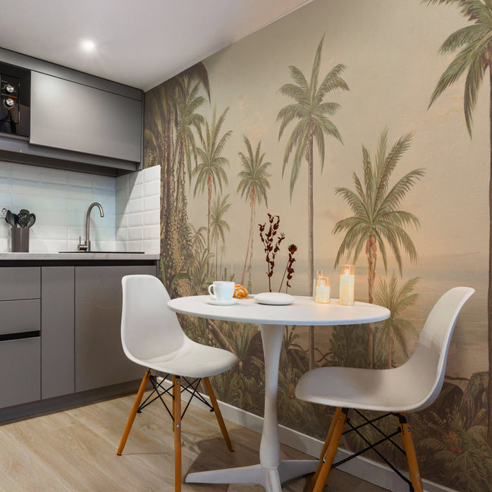 Carta da parati Spiaggia tropicale - sala da pranzo, cucina