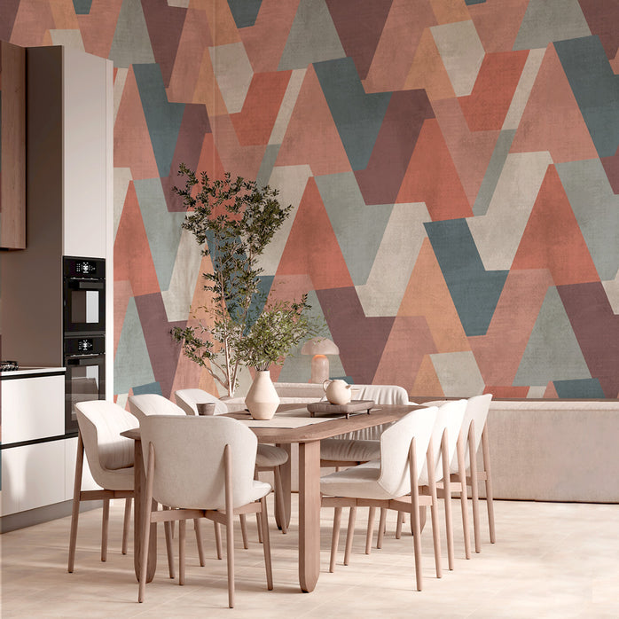 Carta da parati Cretto colorato - sala da pranzo, cucina