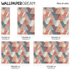  Geometric Interlocks wall mural 