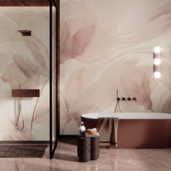 Carta da parati Ciclamini -bagno, box doccia