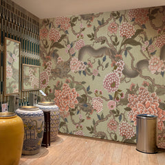 Carta da parati Dragone dell'Est - bagno