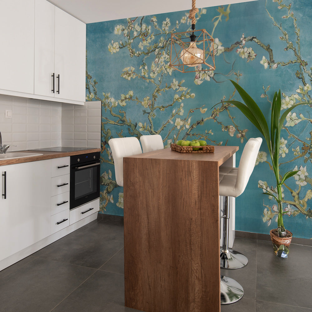 Carta da parati Rami di ciliegio - sala da pranzo, cucina