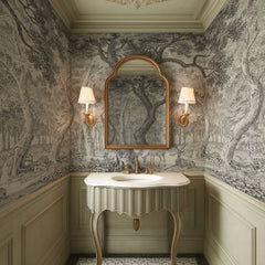 Carta da parati Sinfonia silvestre - bagno