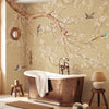 Carta da parati Fiori di neve - bagno