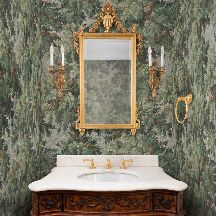 Carta da parati Toile Quercia - bagno