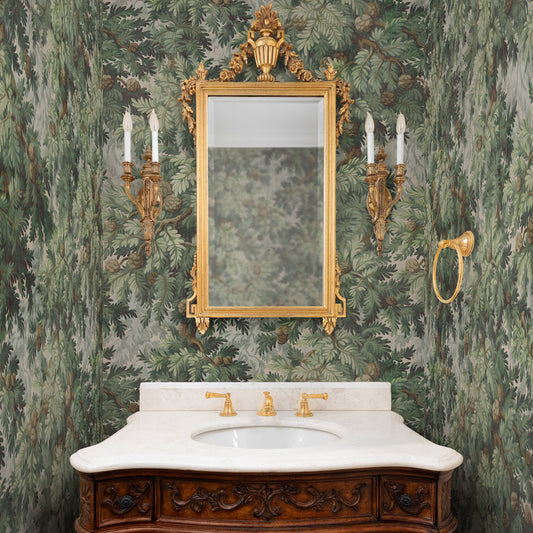 Carta da parati Toile Quercia - bagno