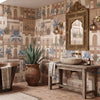 Carta da parati Città Boho - bagno