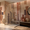 Carta da parati Ricordo Morandi - bagno, box doccia