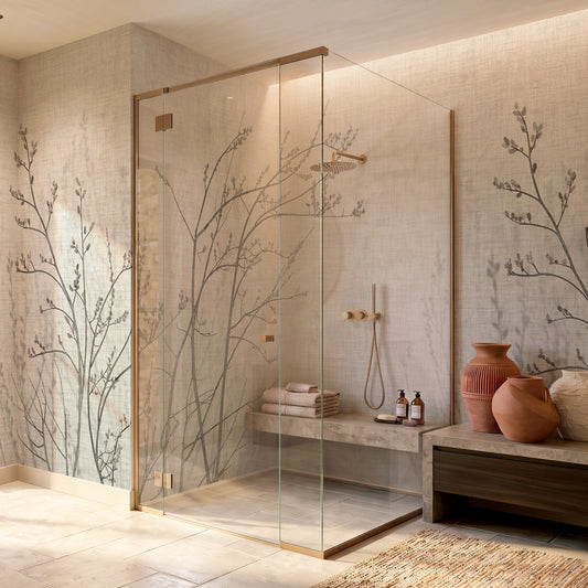 Carta da parati Brezza d'Inverno - bagno, box doccia
