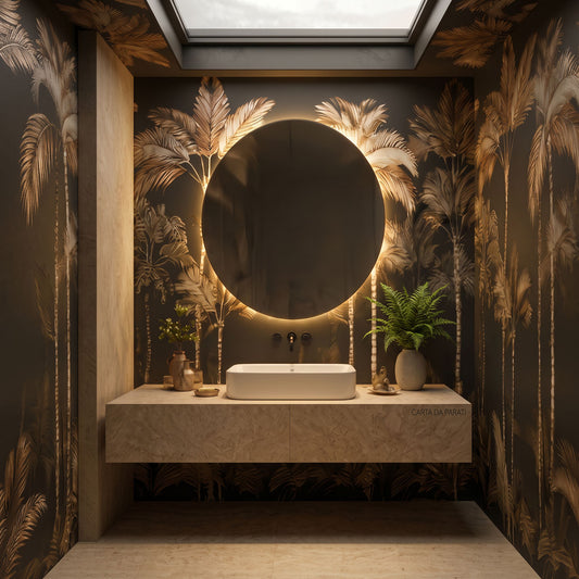 Carta da parati Lusso tropic - bagno