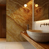 Carta da parati Metallo nobile - bagno, esercizi commerciali