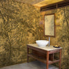 Carta da parati Selva bronzea - bagno