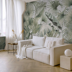 Carta da Parati Foresta Nebbiosa - soggiorno