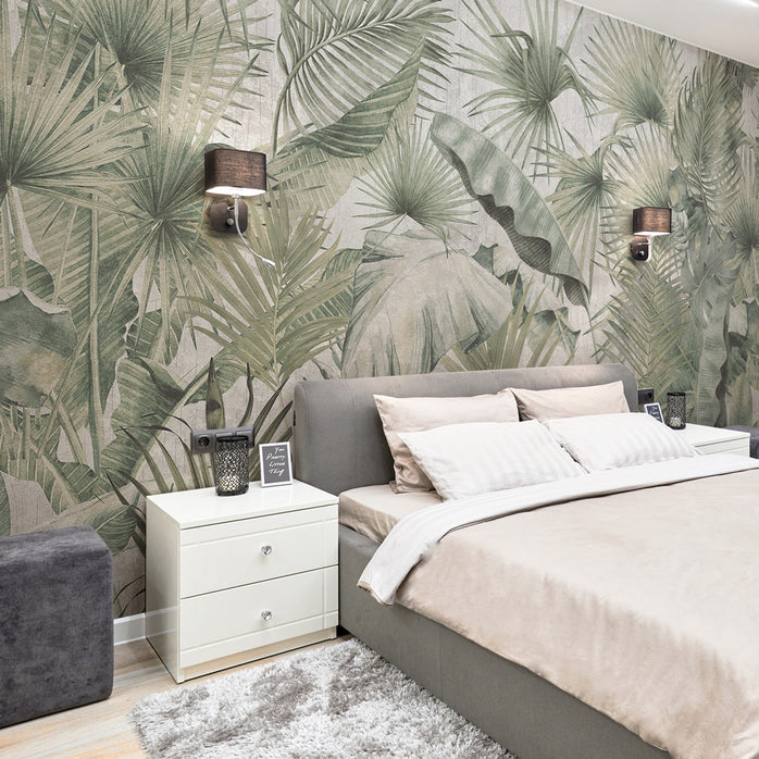 Carta da Parati Foresta Nebbiosa - hotel, camera da letto