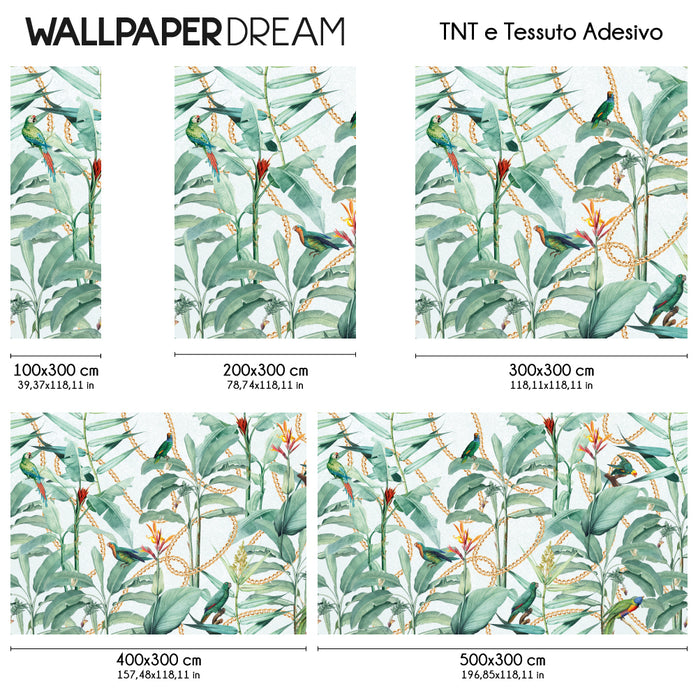 Carta da parati Tropical mint - dimensioni TNT