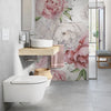 Carta da parati Pastel Peonies bagno 2
