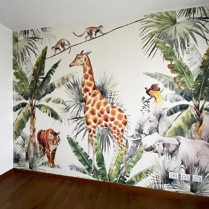 Carta da parati Safari per bambini 3