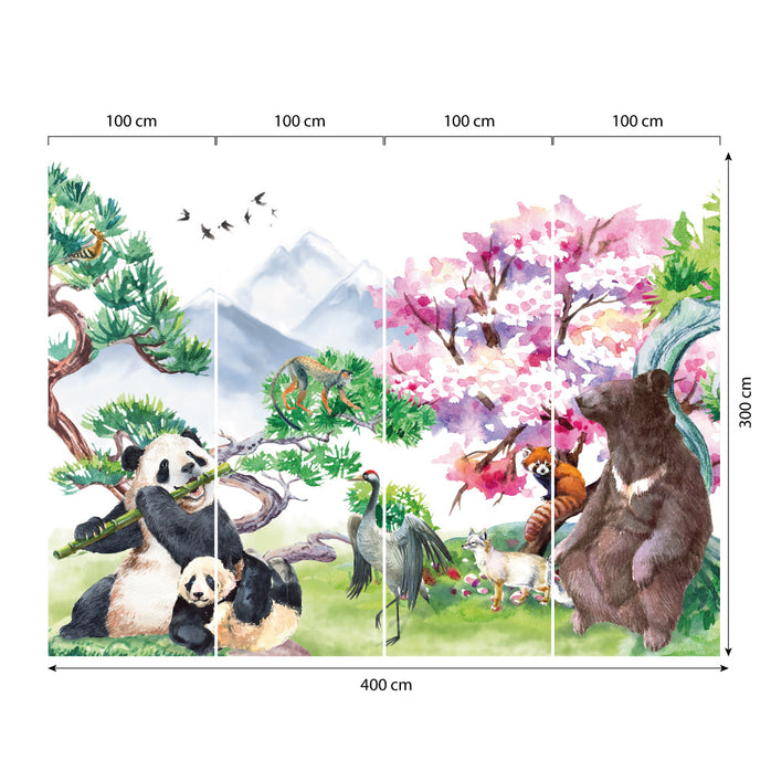 Carta da parati Animali orientali dimensioni 4