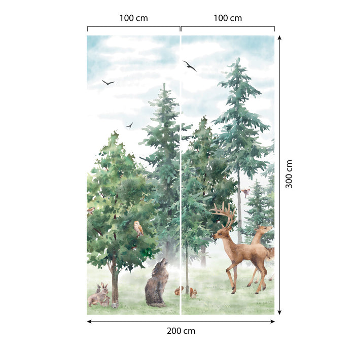 Carta da parati Animali del bosco Success dimensioni 2