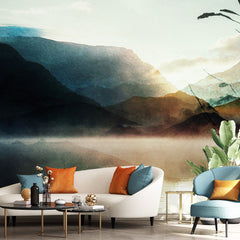 Carta da parati Fuga nella natura - soggiorno