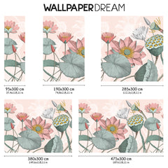 Carta da parati Fiori di loto nelumbo dimensioni