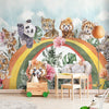 Carta da parati Jungle rainbow - per bambini