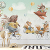 Carta da parati Animaletti giramondo - per bambini