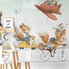 Carta da parati Animaletti giramondo per bambini 2