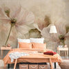 Carta da parati Petali evanescenti -camera da letto | beige
