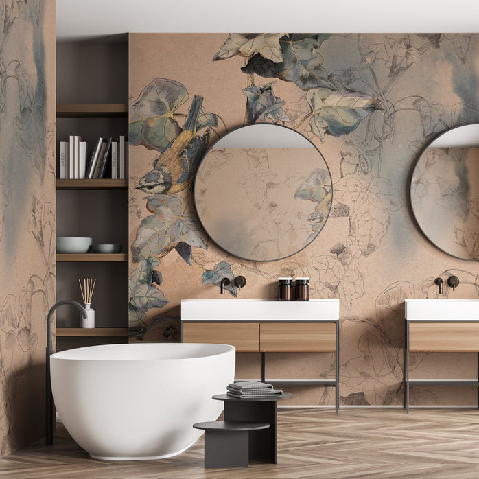 Carta da parati Natura su tela - bagno