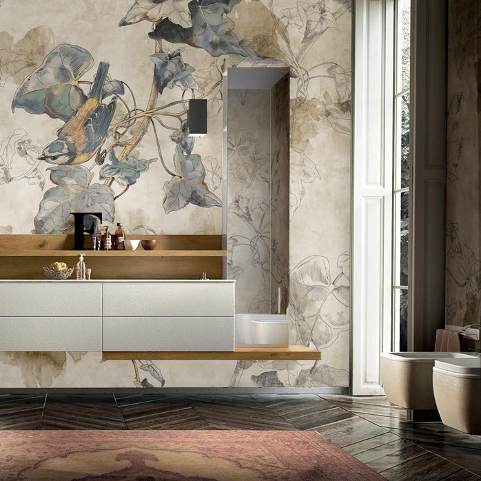 Carta da parati Natura su tela - bagno