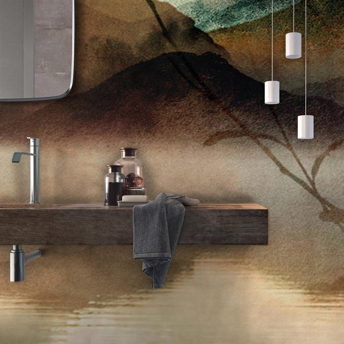 Carta da parati Fuga nella natura - bagno