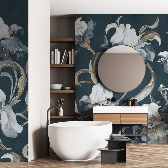 Carta da parati Iris - bagno